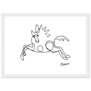 Pablo Picasso - Horse Line Art Poster-4