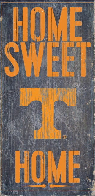 Tennessee Volunteers Wood Sign - Home Sweet Home 6"x12" - Team Spirit Store USA 