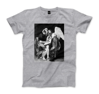Caravaggio, The Evangelist Matthew, 1602 Artwork t-shirt-3