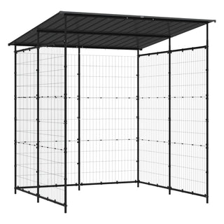 vidaXL Bicycle Shed 74.8"x74.8"x87.4" Steel Black-1