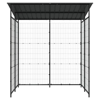 vidaXL Bicycle Shed 74.8"x74.8"x87.4" Steel Black-2