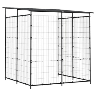 vidaXL Bicycle Shed 74.8"x74.8"x87.4" Steel Black-4