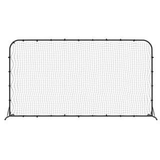 vidaXL Football Rebounder Net Black 144.1"x35.4"x72" HDPE-1