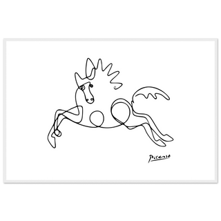 Pablo Picasso - Horse Line Art Poster-13