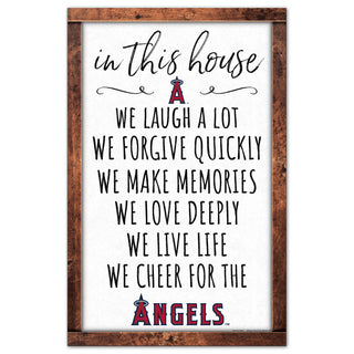 Los Angeles Angels Sign 11x17 Wood In This House - Team Spirit Store USA 