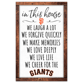 San Francisco Giants Sign 11x17 Wood In This House - Team Spirit Store USA 
