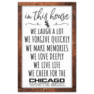 Chicago White Sox Sign 11x17 Wood In This House - Team Spirit Store USA 