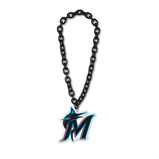 Miami Marlins Necklace Big Fan Chain - Team Spirit Store USA 