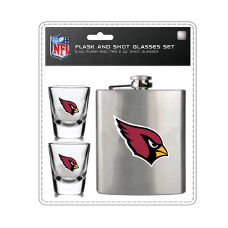 Arizona Cardinals Flask and Shot Glass Set - Team Spirit Store USA 