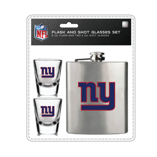 New York Giants Flask and Shot Glass Set - Team Spirit Store USA 