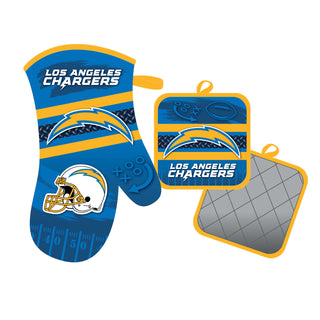 Los Angeles Chargers Oven Mitt and Pot Holder Set - Team Spirit Store USA 