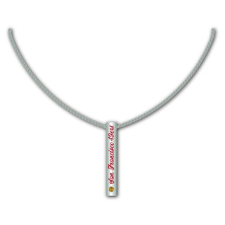 San Francisco 49ers Necklace Silver Bar - Team Spirit Store USA 