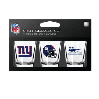 New York Giants Shot Glass Set 3 Pack - Team Spirit Store USA 