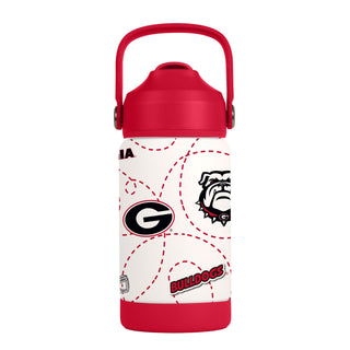 Georgia Bulldogs Kids Bottle 12oz Stainless Steel Mascot - Team Spirit Store USA 