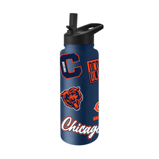 Carolina Panthers Quencher Bottle 34oz Stainless Steel Dreamweave - Team Spirit Store USA 