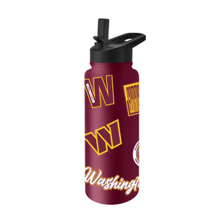Washington Commanders Quencher Bottle 34oz Stainless Steel Dreamweave - Team Spirit Store USA 