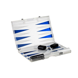 Premium 14-Inch Lucite Backgammon Set - Elegant Design for Timeless Enjoyment - Team Spirit Store USA 