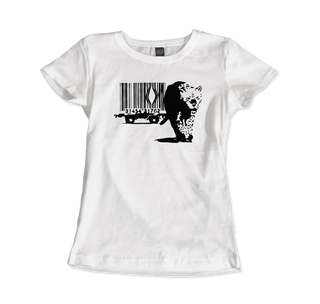Banksy Barcode (Animal Rights) street art t-shirt-2