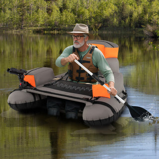 Inflatable Fishing Float Tube with Shoulder Straps and Storage for Angling-Green - Team Spirit Store USA 