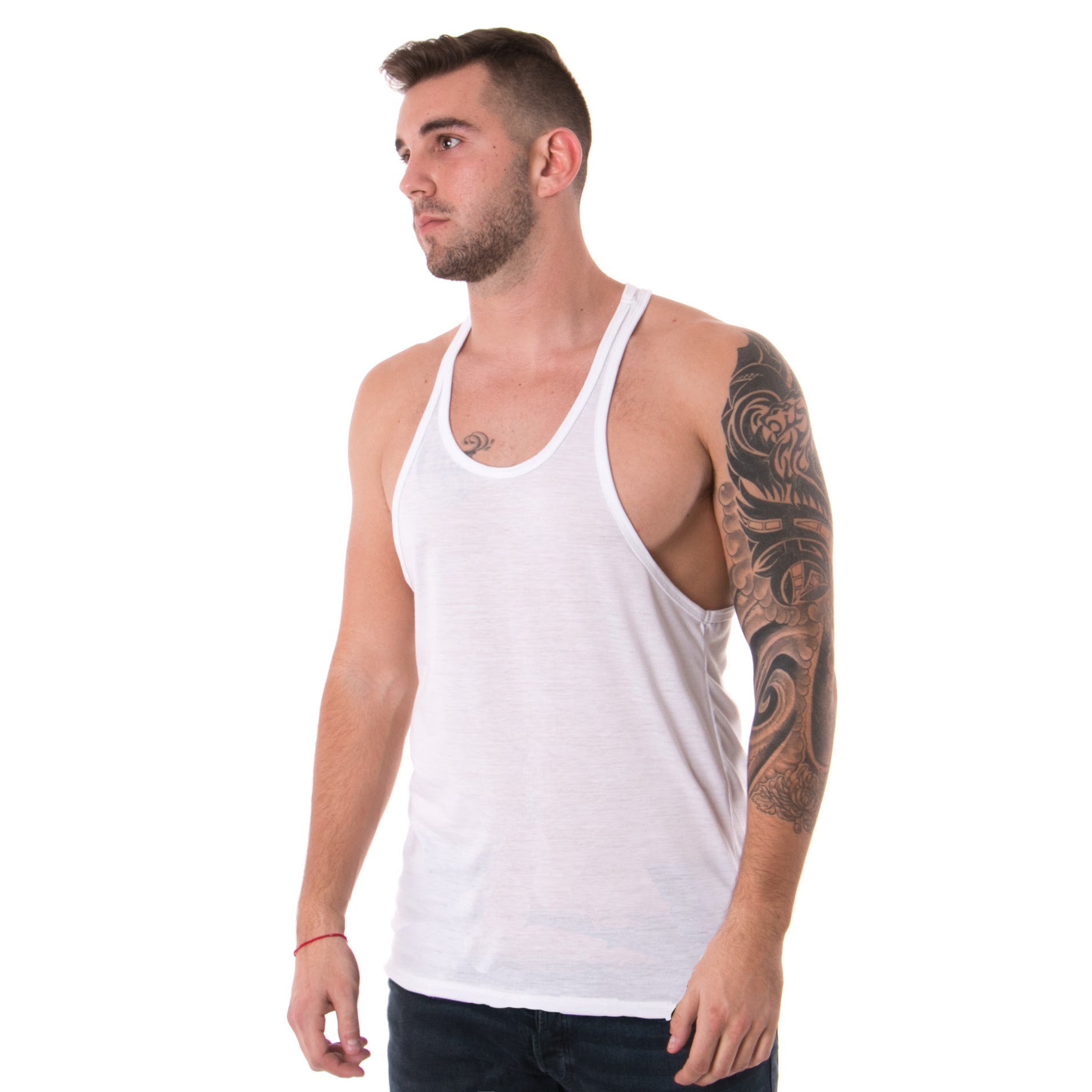 3008W - Men's Racerback Stringer Tank-3