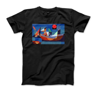 Paul Klee, Ruehende Schiffe (Resting Ships), 1927 artwork t-shirt-8