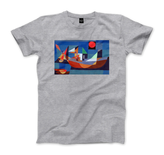 Paul Klee, Ruehende Schiffe (Resting Ships), 1927 artwork t-shirt-6