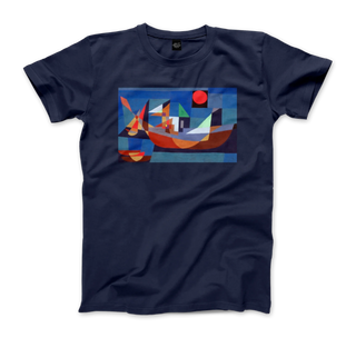 Paul Klee, Ruehende Schiffe (Resting Ships), 1927 artwork t-shirt-9