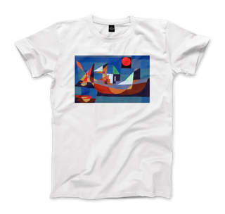 Paul Klee, Ruehende Schiffe (Resting Ships), 1927 artwork t-shirt-3