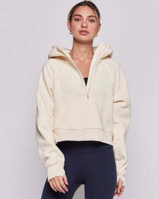 Effortless Fleece Half Zip Hoodie-8