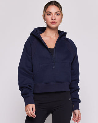 Effortless Fleece Half Zip Hoodie-7