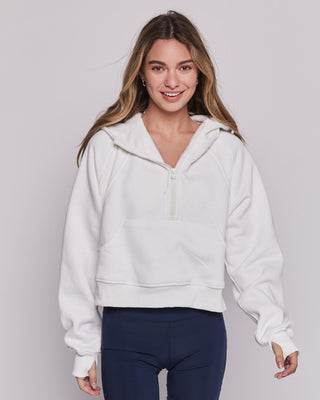 Effortless Fleece Half Zip Hoodie-9