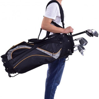 9 Inch Golf Stand Bag Divider Carry Pockets Storage - Color: Black - Team Spirit Store USA 
