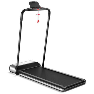 Ultra-thin Electric Folding Motorized Treadmill with LCD Monitor Low Noise-4