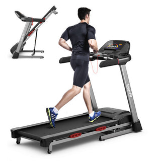 4.75 HP Folding Treadmill with Auto Incline and 20 Preset Programs-Black - Team Spirit Store USA 