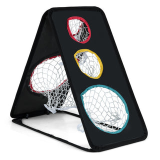 Dual-Sided Golf Chipping Net Triple Target Training System with 5 Target Holes - Team Spirit Store USA 