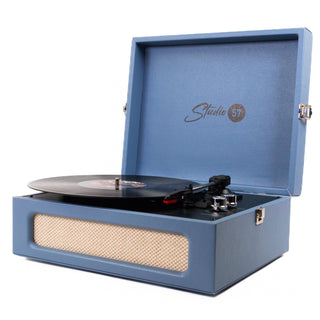 Studio 57 Groovy Turntable (Blue)-1