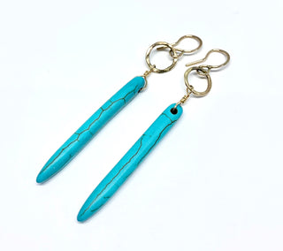 Howlite Drop Earrings-1