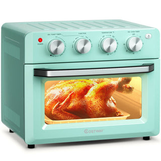 Costway 19 Qt Dehydrate Convection Air Fryer Toaster Oven with 5 Accessories-Green - Team Spirit Store USA 
