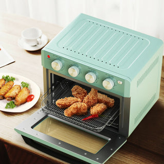 Costway 19 Qt Dehydrate Convection Air Fryer Toaster Oven with 5 Accessories-Green - Team Spirit Store USA 