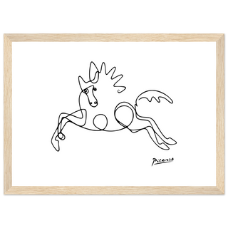 Pablo Picasso - Horse Line Art Poster-3