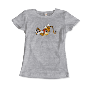 Calvin and Hobbes Laughing on the Floor T-Shirt-10