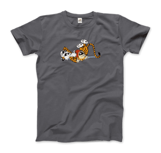 Calvin and Hobbes Laughing on the Floor T-Shirt-18