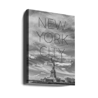 Wall art NYC Statue of Liberty | Text &amp; Skyline-0