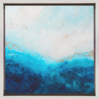 Blue Sea, golden Sunlight 1 Abstract-1