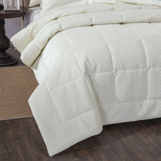 DaDa Bedding Dreamy Soft Velvet Ivory White Plush Velour Tufted Quilted Comforter Set (JHW861) - Team Spirit Store USA 