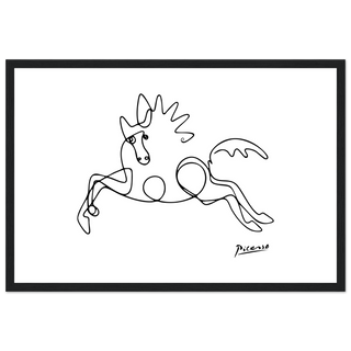 Pablo Picasso - Horse Line Art Poster-6