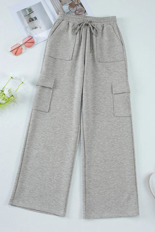 Drawstring Active Pants with Pockets - Team Spirit Store USA 