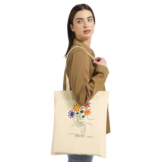 Pablo Picasso Bouquet of Peace 1958 artwork tote bag-1