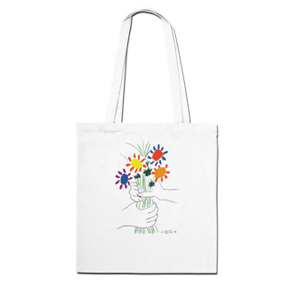 Pablo Picasso Bouquet of Peace 1958 artwork tote bag-2