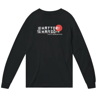 Hattori Hanzo, Sushi and Swordsmithing Long Sleeve Shirt-0